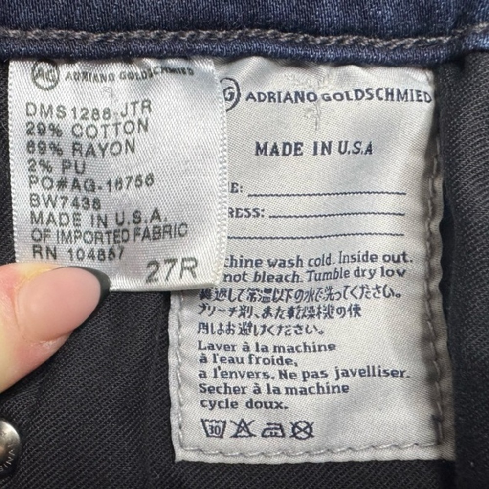 Adriano Goldschmied The Legging Super Skinny Fit Jeans Womens 25 Dark Wash - Picture 7 of 12